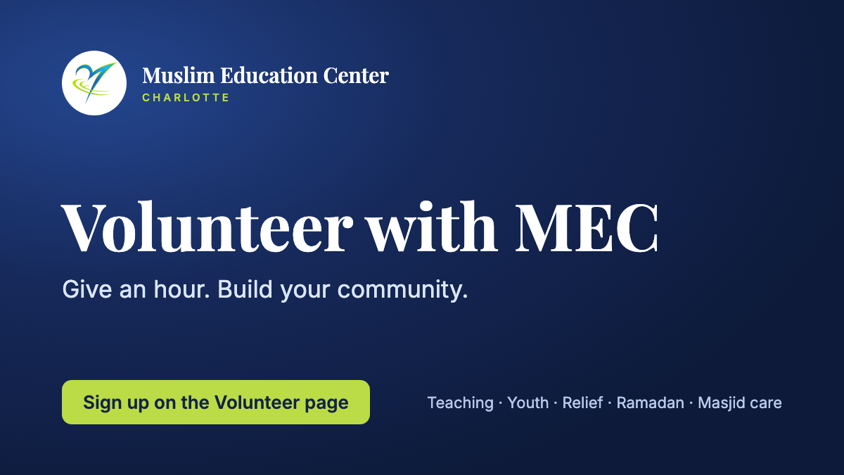 Volunteer with MEC